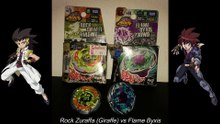 Rock Zurafa (Giraffe) vs Flame Byxis - Beyblade Metal Battle - BEST OF 3
