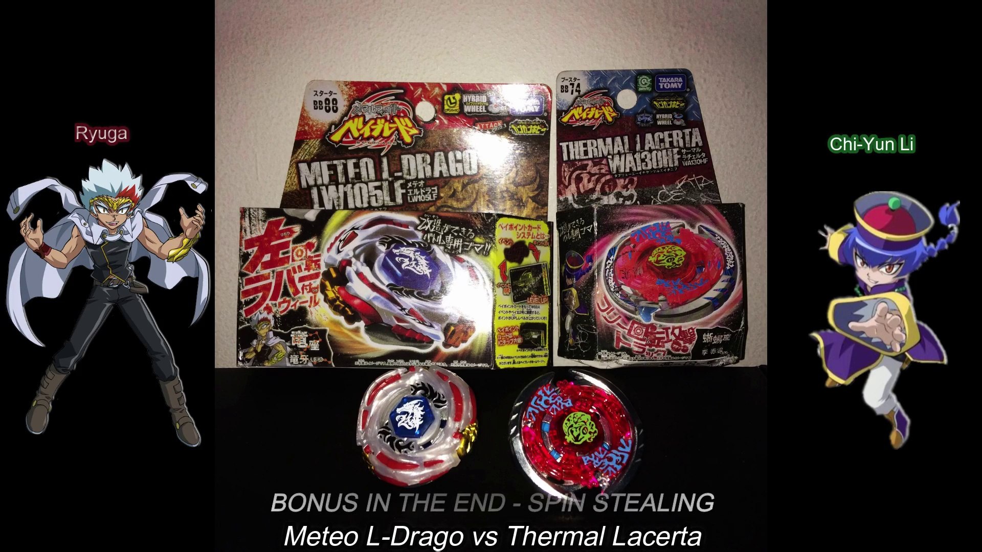 Meteo L-Drago vs Thermal Lacerta - Beyblade Metal Battle - BEST OF 3 -  BONUS SPIN STEALING - video Dailymotion