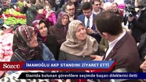 Ekrem İmamoğlu AKP standını ziyaret etti