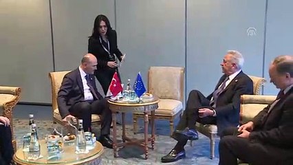 Bakan Soylu, Göç İçişleri ve Vatandaşlıktan Sorumlu AB Komiseri Avramopoulos ile görüştü - İSTANBUL