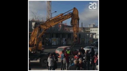 Lille: Manifestation d'opposants au projet de piscine olympique