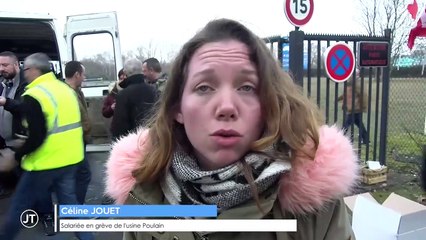 Poulain en grève, l'usine à l'arrêt  - 19/02/2019