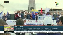 Ecuador: trabajadores públicos preocupados por despidos masivos