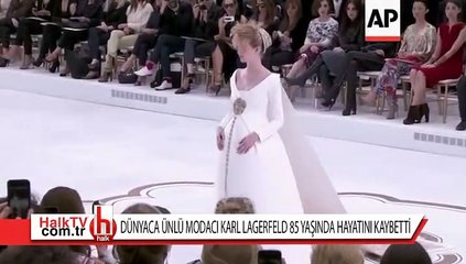 Dünyaca ünlü modacı Karl Lagerfeld hayatını kaybetti