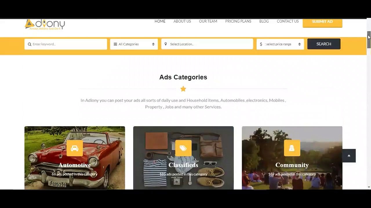 How to post AD on Adiony