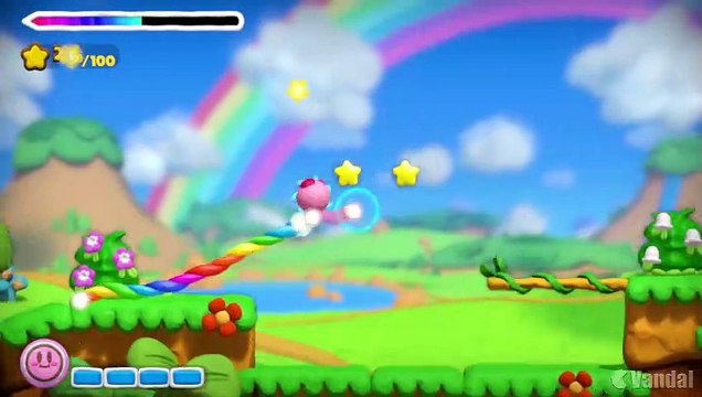 Kirby y el Pincel Arcoíris - Gameplay comentado