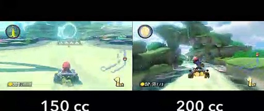 Mario Kart 8 - 200cc vs 150cc Cala Delfín