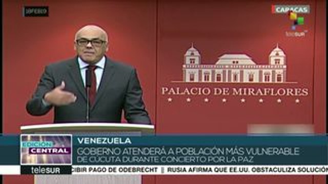 Venezuela realizará concierto por la paz el 22 y 23 de febrero