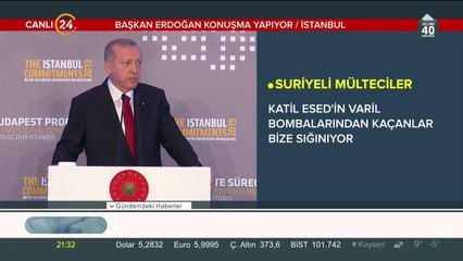 Başkan Erdoğan, İstanbul'da konuşma yapıyor