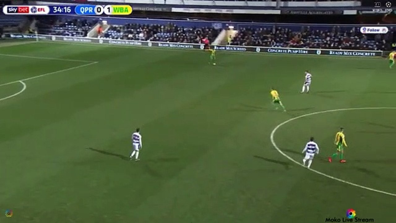 Luke Freeman Goal - Queens Park Rangers vs West Bromwich Albion 1-1 19/02/2019