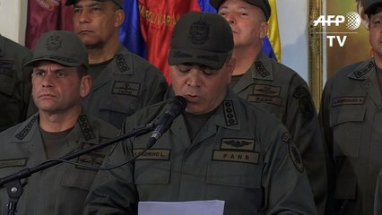 FFAA venezolanas: "obediencia, subordinación y lealtad" a Maduro