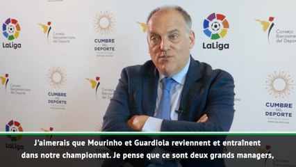La Liga - Tebas : "J'aimerais que Mourinho et Guardiola reviennent en Liga"