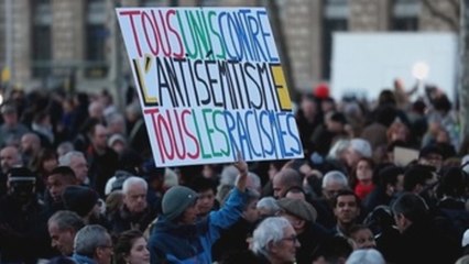 Francia se moviliza contra el antisemitismo