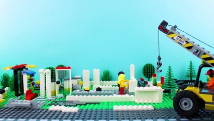 LEGO City Vehicles (COMPILATION 3) STOP MOTION LEGO Fire Truck, Digger & Cars | LEGO | Billy Bricks
