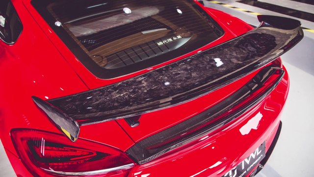 PORSCHE CARBON REAR WING INSTALL MANUAL CAYMAN /BOXSTER / GTS/ GT4 /981/718