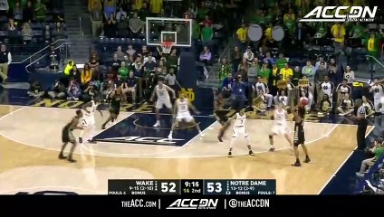 Wake Forest vs. Notre Dame Basketball Highlights (2018-19)