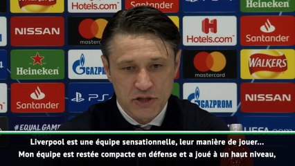 Kovac : "Liverpool, une équipe sensationnelle"