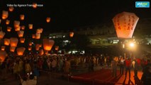 Hundreds of lanterns take flight at Mid-Autumn Lantern Festival