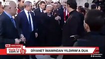 AKP'nin İstanbul Büyükşehir Belediye başkan adayı Binali Yıldırım, İstanbul'a geldikten sonra Eyüp Sultan Camii'ni ziyaret etti. Daha sonra türbe önünde önünde yapılan duada Eyüp Sultan Camii İmamı Metin Çakar, Yıldırım için oy istedi. Görüntüler 'camide