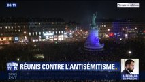 Paris, Montpellier, Strasbourg... Des milliers de personnes se sont rassemblées en France pour protester contre l'antisémitisme