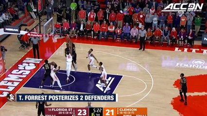 Florida State's Trent Forrest Posterizes 2 Clemson Defenders