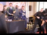 MARK TIBBS LAUNCHES MICROPHONE AT DERECK CHISORA AFTER TABLE ATTACK ! / WHYTE v CHISORA