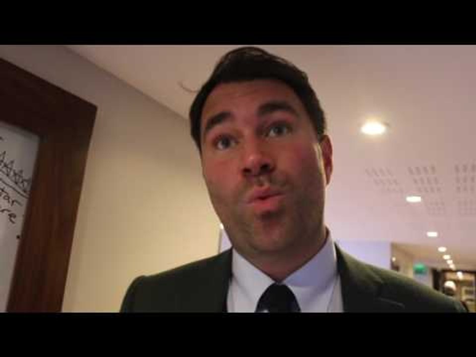 'THAT WAS NOT GOOD' - EDDIE HEARN REACTS TO DERECK CHISORA THROWING A TABLE AT DILLIAN WHYTE