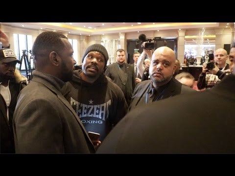 AFTERMATH! - DERECK CHISORA CONFRONTS DILLIAN WHYTE'S BROTHER AFTER THROWING TABLE AT WHYTE