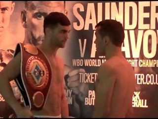 JACK CATTERALL v DIEGO GONZALO LUQUE - OFFICIAL WEIGH IN VIDEO (GLASGOW) / SAUNDERS v AKAVOV