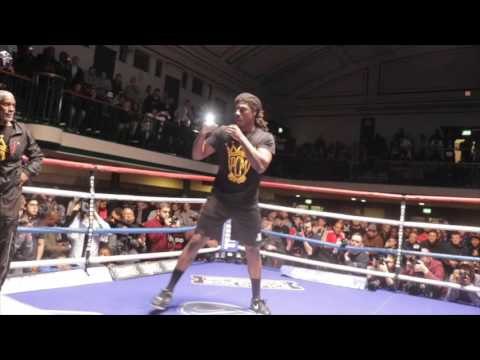 IBF WORLD CHAMPION CHARLES MARTIN SHADOW BOXING @ PUBLIC WORKOUTS / MARTIN v JOSHUA