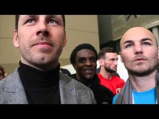 DARREN BARKER & KEVIN MITCHELL DISCUSS CHARLES MARTIN v ANTHONY JOSHUA WORLD TITLE CLASH @ WEIGH IN