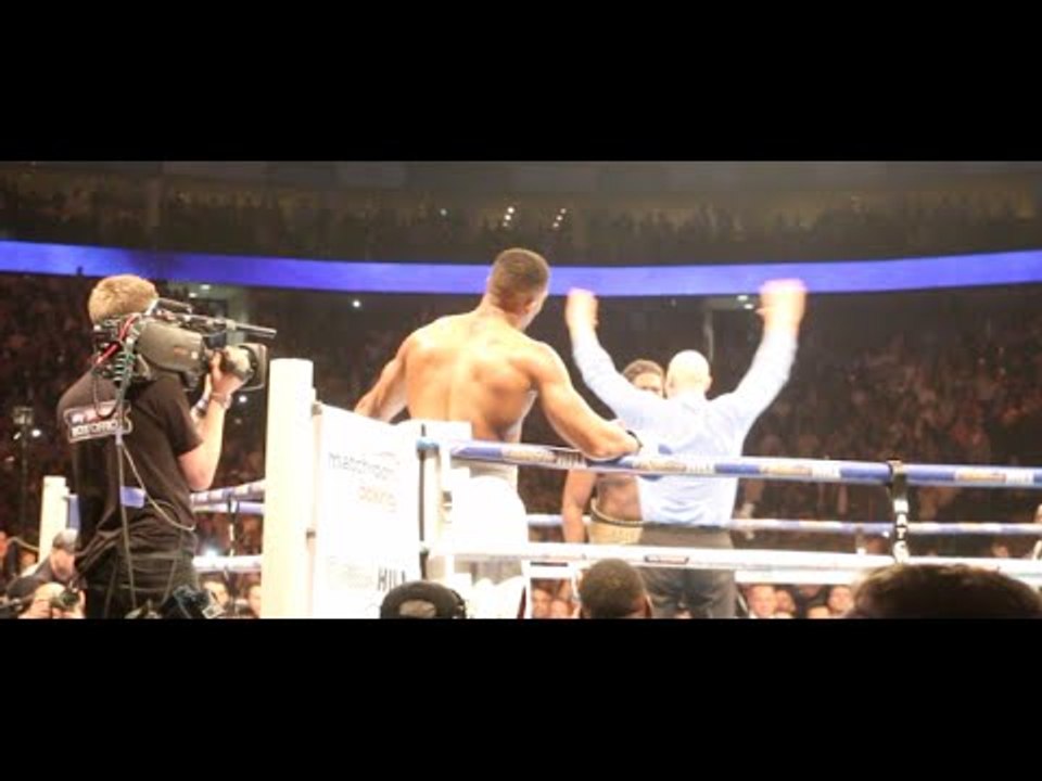 THE MOMENT WHEN ANTHONY JOSHUA REALISED HE HAD BECOME IBF HEAVYWEIGHT WORLD CHAMPION