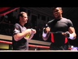 ANTHONY JOSHUA SHADOW BOXING FOOTAGE AHEAD OF IBF WORLD TITLE CLASH / MARTIN v JOSHUA