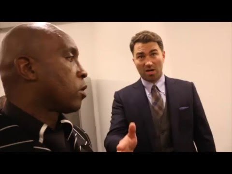 EDDIE HEARN & NIGEL BENN DISCUSS CONOR BENN PRO-DEBUT WIN - *EXCLUSIVE DRESSING ROOM FOOTAGE*