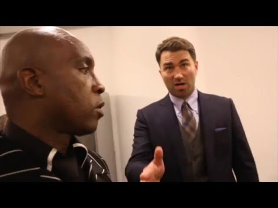 EDDIE HEARN & NIGEL BENN DISCUSS CONOR BENN PRO-DEBUT WIN - *EXCLUSIVE DRESSING ROOM FOOTAGE*