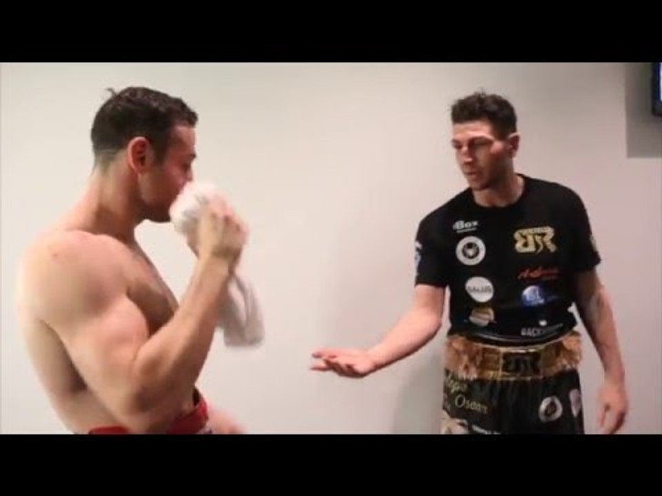 RESPECT! - MATTHEW MACKLIN & BRIAN ROSE DISCUSS THEIR FIGHT TOGETHER AFTER IN DRESSING ROOM *UNSEEN*