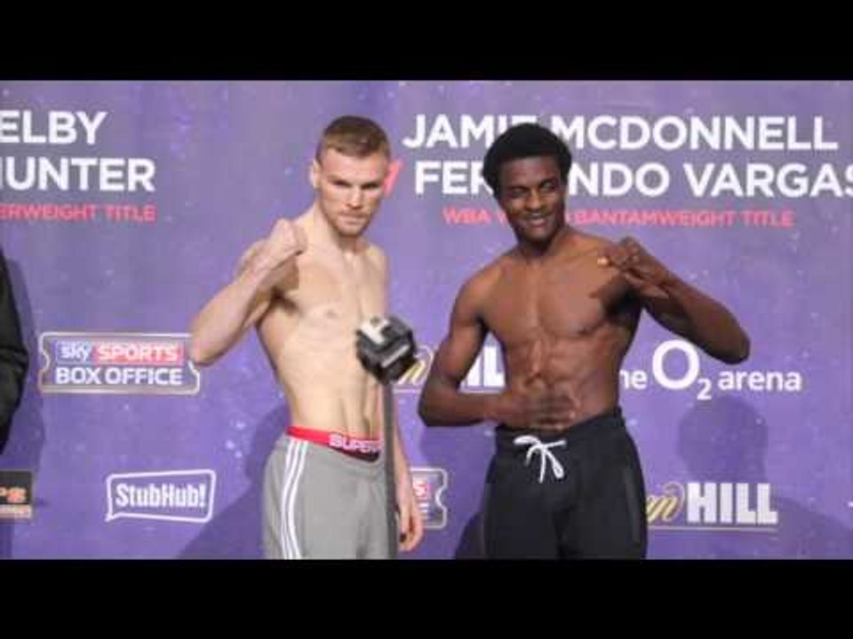 OHARA DAVIES v ANDY KEATES - OFFICIAL WEIGH IN & HEAD TO HEAD / MARTIN v JOSHUA