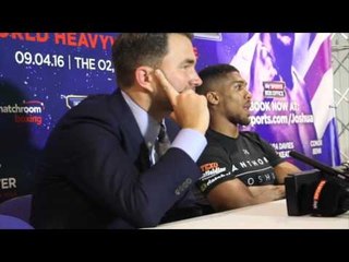 ANTHONY JOSHUA BRANDS TYSON FURY 'A KID' AND & 'PREDICTABLE' AFTER 'BODYBUILDER' DIG AT HIM