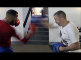 EXPLOSIVE !! JAMES DeGALE FULL PADWORK SESSION WITH TRAINER JIM McDONNELL WASHINGTON DC
