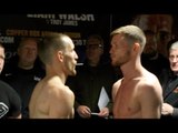 RYAN WALSH v JAMES TENNYSON - OFFICIAL WEIGH IN VIDEO FROM COPPERBOX (STRATFORD, LONDON)