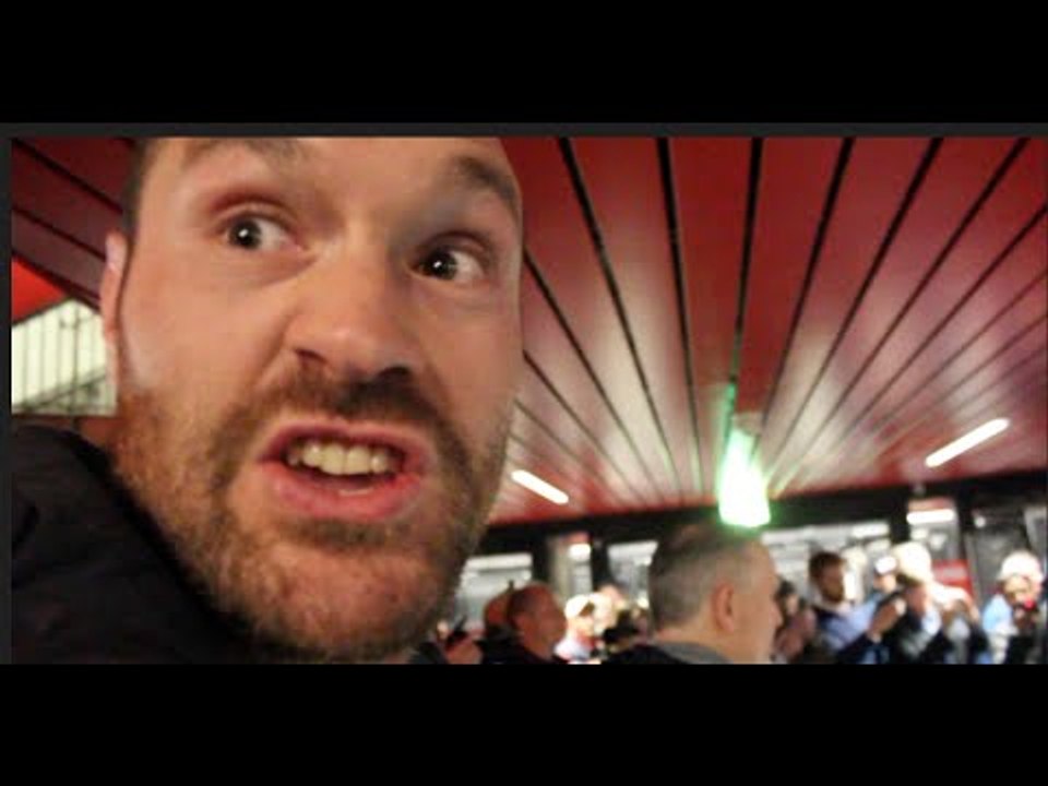 'TICKLE HIS BALLS!' - TYSON FURY TAUNTS FRED KASSI DURING  WEIGH IN WITH WITH COUSIN HUGHIE FURY