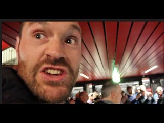 'TICKLE HIS BALLS!' - TYSON FURY TAUNTS FRED KASSI DURING  WEIGH IN WITH WITH COUSIN HUGHIE FURY