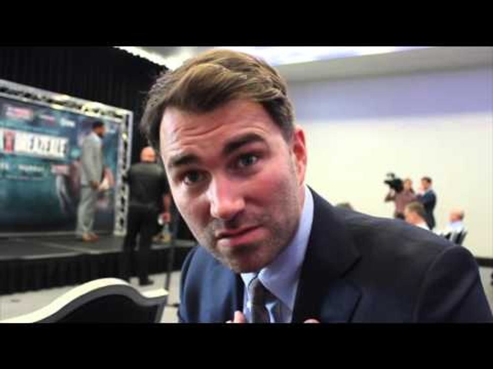EDDIE HEARN REACTS TO ANTHONY JOSHUA v DOMINIC BREAZEALE,  GROVES v MURRAY & DILLIAN WHYTE