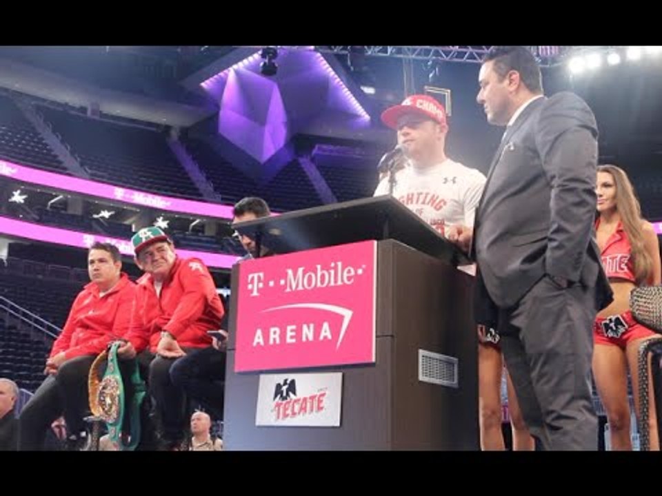 SAUL 'CANELO' ALVAREZ v  AMIR KHAN -FULL POST FIGHT PRESS CONFERENCE @ T-MOBILE ARENA / CANELO-KHAN