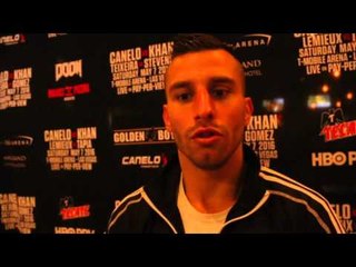 DAVID LEMIEUX - 'I'D DEFINITELY BE INTERESTED IN FIGHTING BILLY JOE SAUNDERS. HE'S A GOOD FIGHTER'