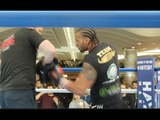 HEAVYWEIGHT FIRST ROUND KO KING NICK WEBB - HARD-HITTING PAD WORKOUT AHEAD OF HAYEDAY 2 (FOOTAGE)