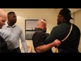 HEAVYWEIGHT BEEF! - DERECK CHISORA & DILLIAN WHYTE CLASH AT HOTEL AS PAIR NEARLY COME TO BLOWS !!!!