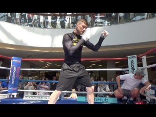 HISTORY IN THE MAKING! - RICKY BURNS SHADOW BOXING AHEAD OF Di ROCCO WORLD TITLE CLASH IN GLASGOW