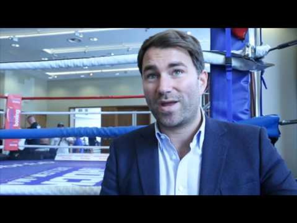 EDDIE HEARN ON EUBANK JR SKY RETURN, QUESTIONS HAYE/BRIGGS FIGHTS ON DAVE & DILLIAN WHYTE SIGNING