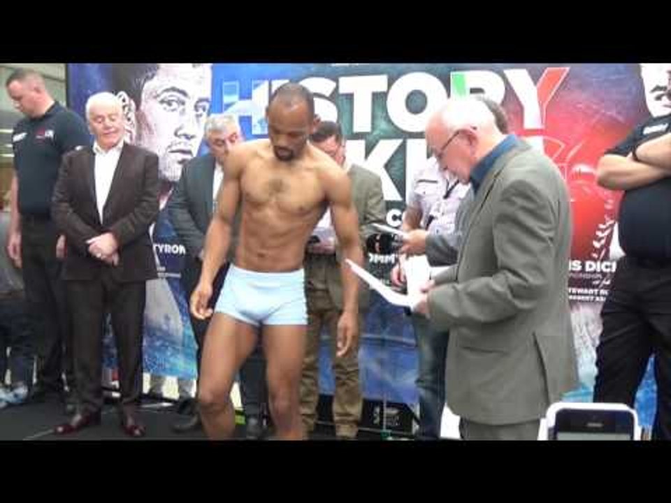 STEWART BURT v ROBERT ASAGBA  -OFFICIAL WEIGH IN & HEAD TO HEAD / HISTORY IN THE MAKING